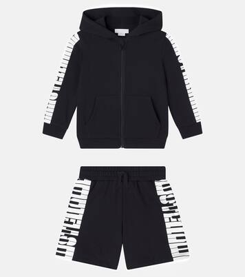 Printed cotton jersey hoodie and shorts set | Stella McCartney Kids