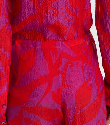 Pachas silk straight pants | Dries Van Noten