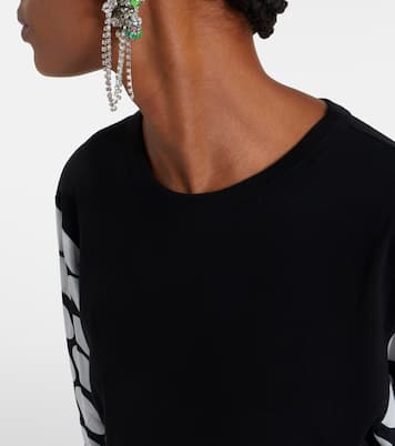 Polka-dot cotton-blend top | Dries Van Noten