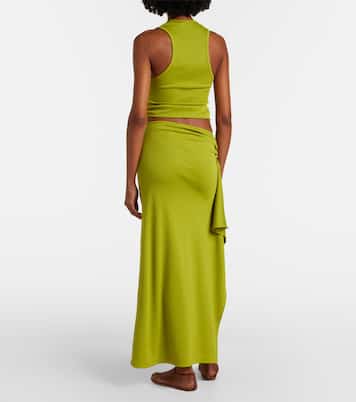 Crystal Pendant maxi skirt | Christopher Esber
