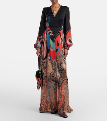 Paisley silk gown | Etro