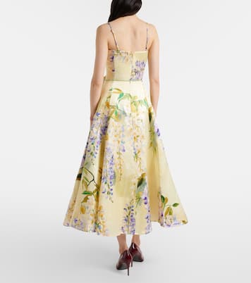 Vestido de cóctel Mariela de lino y seda | Leo Lin