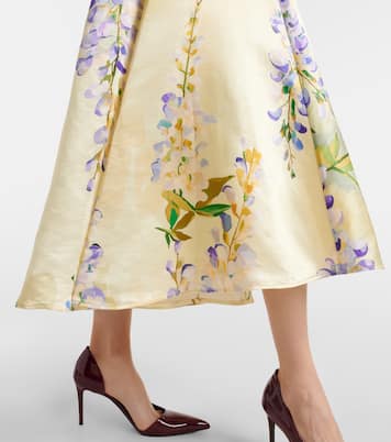 Vestido de cóctel Mariela de lino y seda | Leo Lin