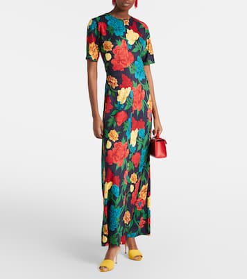 Mules Larache 90 en daim | Manolo Blahnik