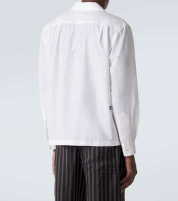Chemise brodée en coton et soie | Bode
