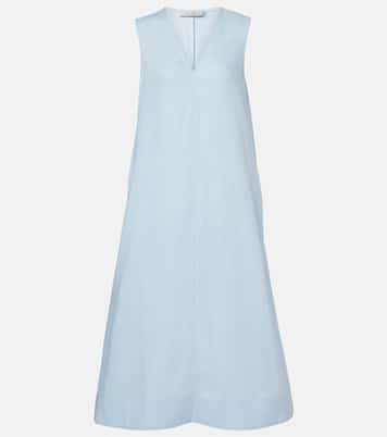 Nisha linen midi dress | Asceno