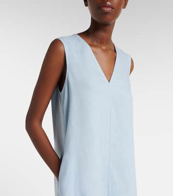 Nisha linen midi dress | Asceno