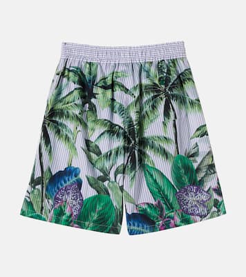 Bedruckte Bermuda-Shorts aus Baumwolle | Dolce&Gabbana Kids