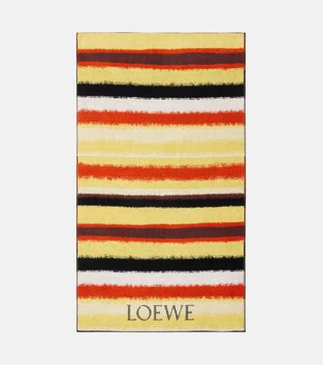 Paula's Ibiza striped cotton terry towel | Loewe