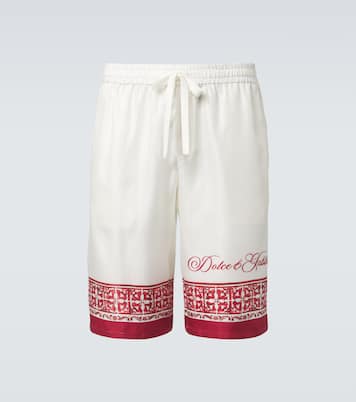 Majolica silk twill jacquard Bermuda shorts | Dolce&Gabbana