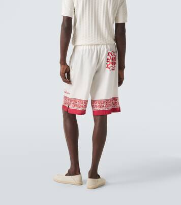 Majolica silk twill jacquard Bermuda shorts | Dolce&Gabbana