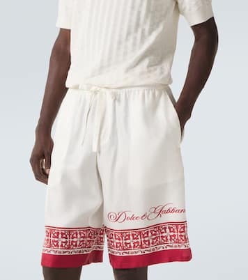 Majolica silk twill jacquard Bermuda shorts | Dolce&Gabbana