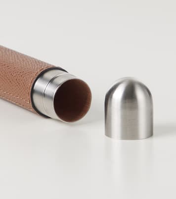 Leather-trimmed cigar holder | Giobagnara