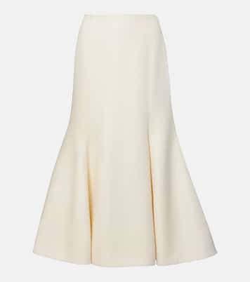 Patterson silk and wool midi skirt | Gabriela Hearst