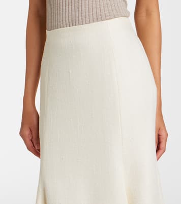 Patterson silk and wool midi skirt | Gabriela Hearst