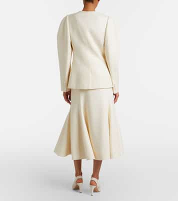 Patterson silk and wool midi skirt | Gabriela Hearst