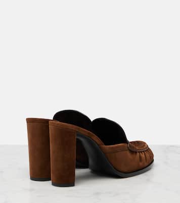 Mules Le Loafer Cassandre aus Veloursleder | Saint Laurent