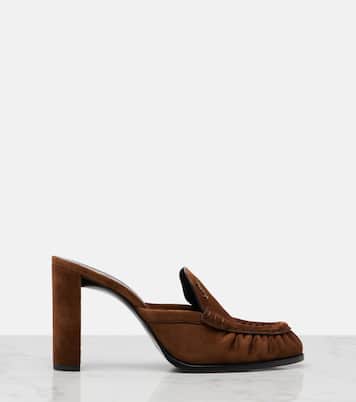 Mules Le Loafer Cassandre aus Veloursleder | Saint Laurent