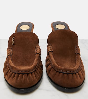 Mules Le Loafer Cassandre aus Veloursleder | Saint Laurent