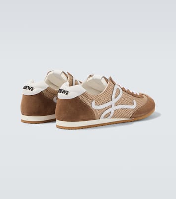 Ballet Runner 2.0 suede-trimmed sneakers | Loewe
