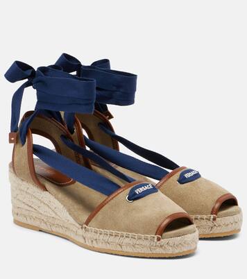 Lola suede espadrille wedges | Versace