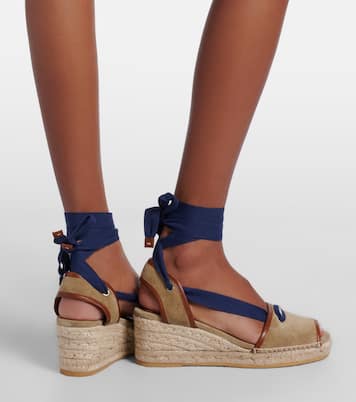 Lola suede espadrille wedges | Versace
