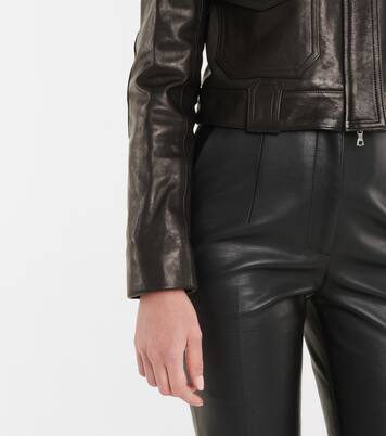 Cropped-Lederjacke Cordelia aus Leder | Khaite