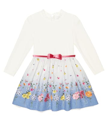 Robe en brocart à fleurs | Monnalisa