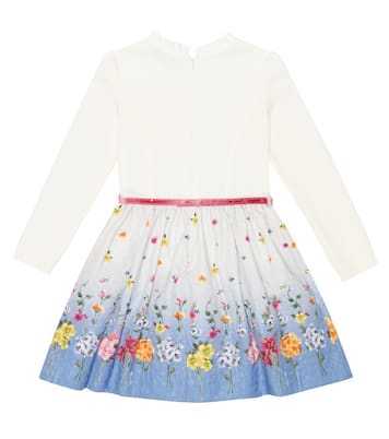 Robe en brocart à fleurs | Monnalisa