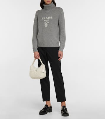 Re-Edition 2000 Mini shearling shoulder bag | Prada