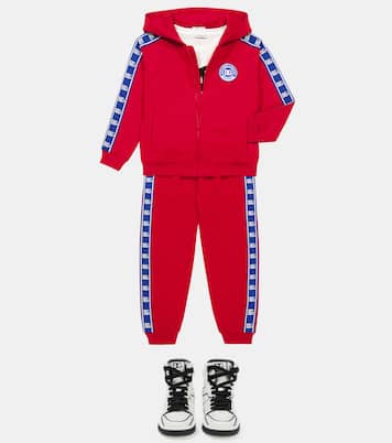 Leather high-top sneakers | Dolce&Gabbana Kids