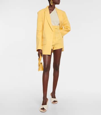 Le Short Areia high-rise linen-blend shorts | Jacquemus