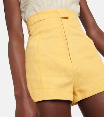 Le Short Areia high-rise linen-blend shorts | Jacquemus