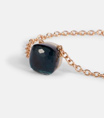 Nudo 18kt gold necklace with topaz | Pomellato