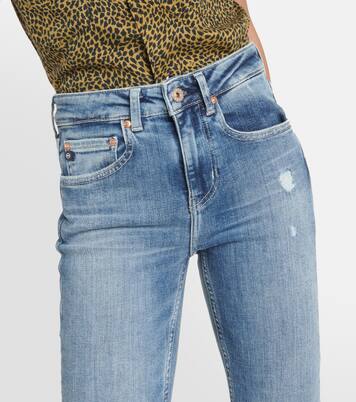 Mid-Rise Straight Jeans Girlfriend | AG Jeans