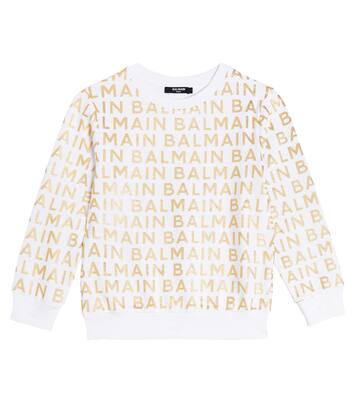Logo cotton sweatshirt | Balmain Kids