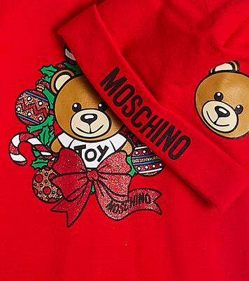 Baby Teddy Bear onesie and beanie set | Moschino Kids