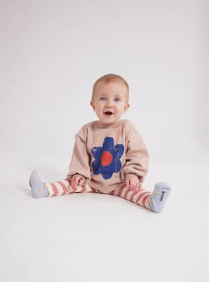 Baby printed ribbed cotton-blend sweatshirt | Bobo Choses