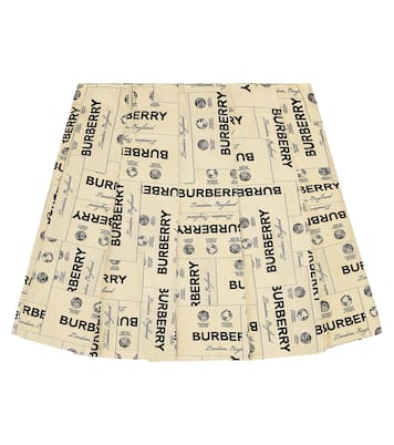Gonna in jacquard a pieghe  | Burberry Kids