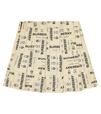 Gonna in jacquard a pieghe  | Burberry Kids