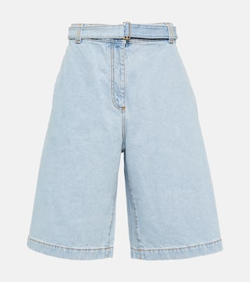 Embroidered denim shorts  | Etro