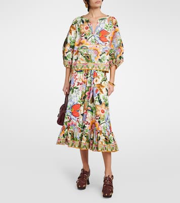 Bedrucktes Cropped-Top aus Baumwolle | Etro