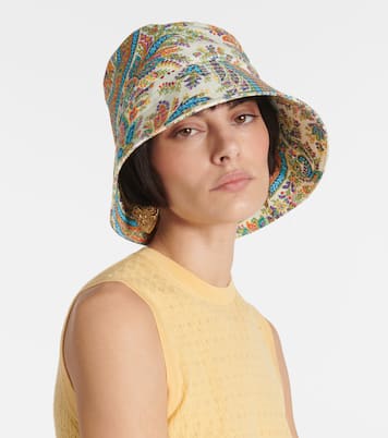 Printed cotton bucket hat | Etro