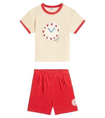 Watch terry T-shirt and shorts set | Jellymallow