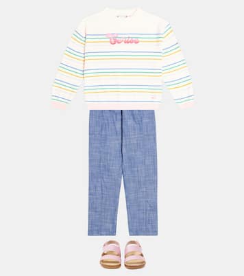 Anumati striped cotton and wool sweater | Bonpoint