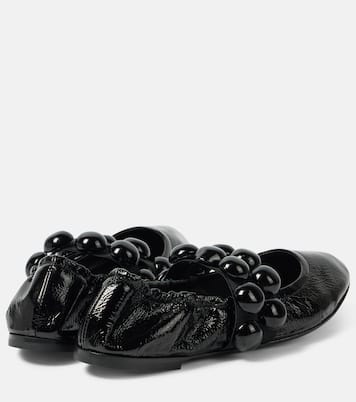 Sphere patent leather Mary Jane flats | Alaïa