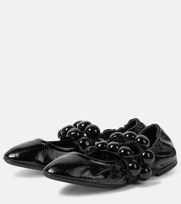 Sphere patent leather Mary Jane flats | Alaïa