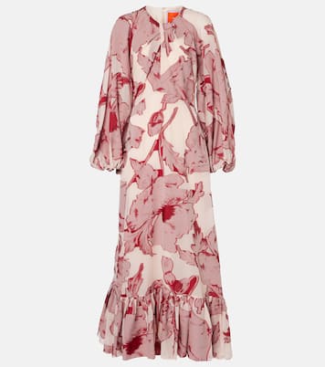 Eve-Ning floral silk-blend gown | La DoubleJ