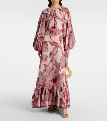 Eve-Ning floral silk-blend gown | La DoubleJ
