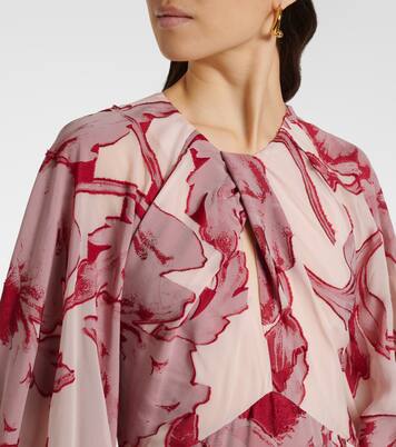 Eve-Ning floral silk-blend gown | La DoubleJ